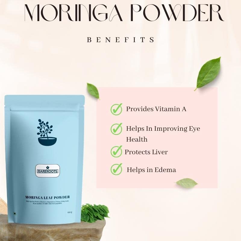 RAREROOT Moringa Leaf Powder for Weight Loss - 250g RAREROOTUS supplements