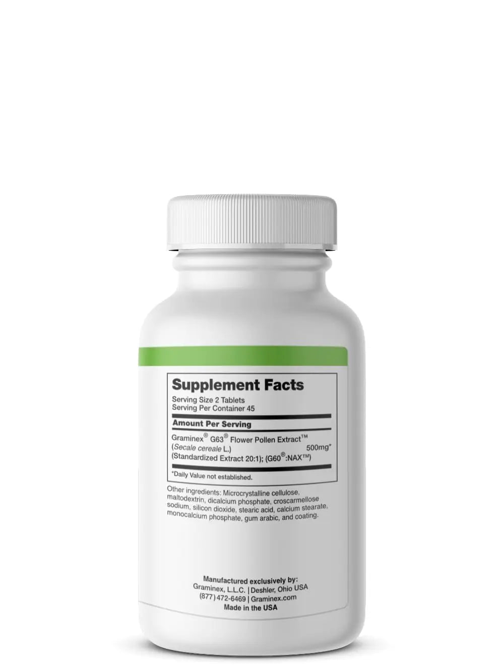 Graminex PollenAid Prostate Supplement: All Natural Prostate Support for Bladder Control & Urinary Tract Health, Rye Pollen Extract Made in USA, 90 Tablets GraminexAu supplements