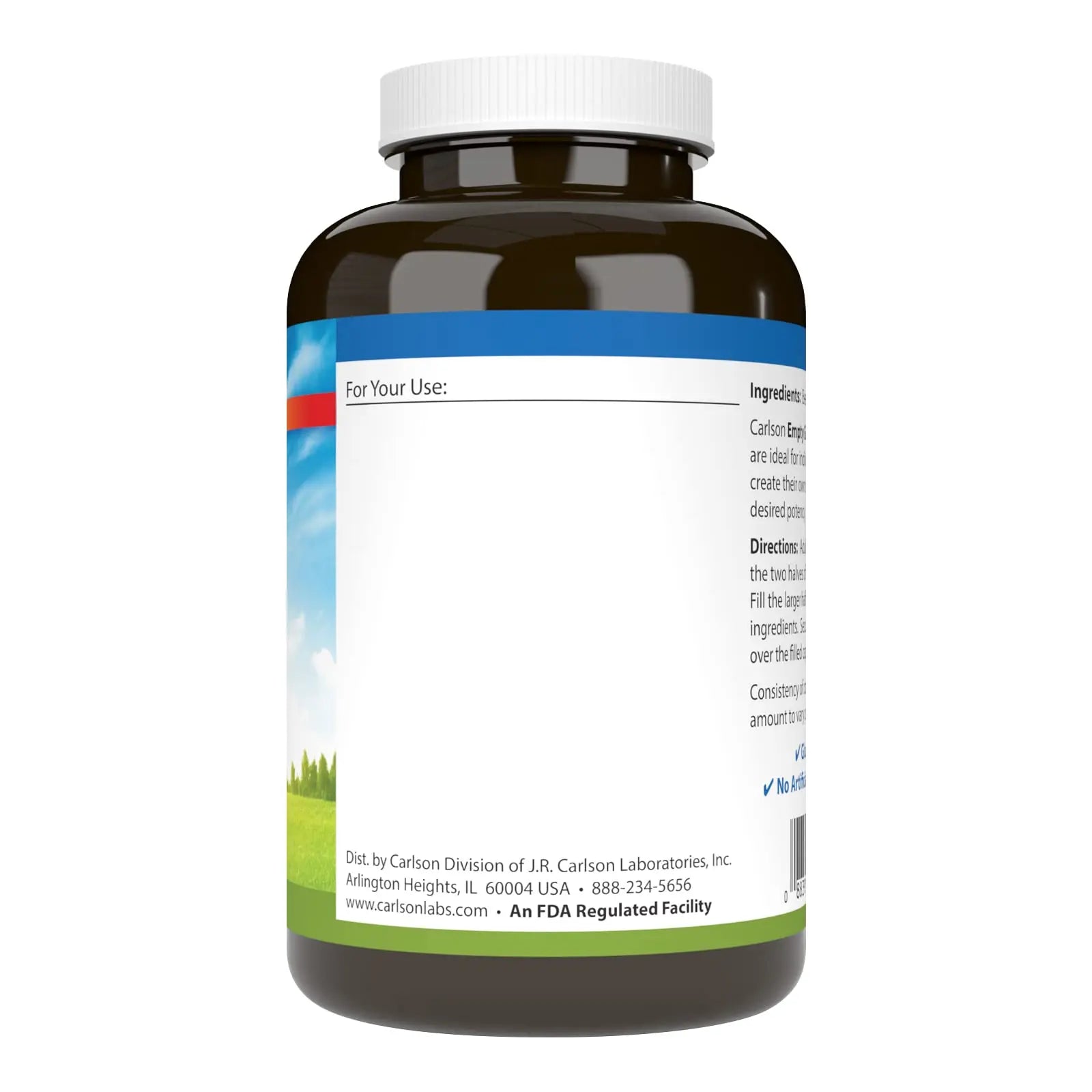 Carlson - Empty Gelatin #00 Capsules, Easy to Separate & Fill, 150 capsules CarlsonAu supplements