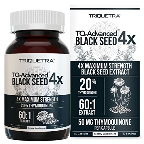 20% Thymoquinone Black Seed Oil Extract Capsules - TQ-Advanced 4X®: Highest Triquetra HealthUS supplements