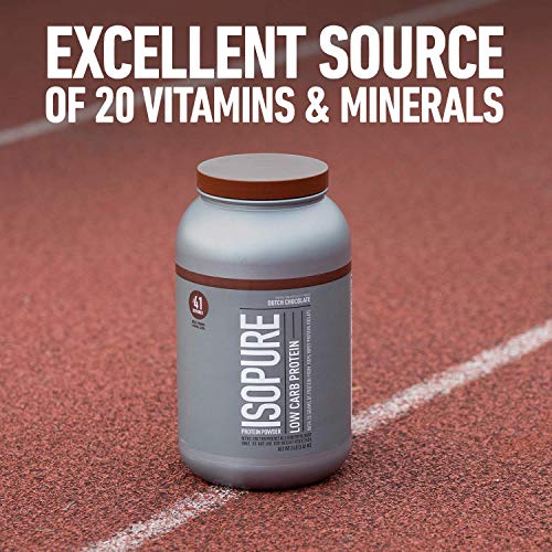 Isopure Protein Powder, Low Carb Whey Isolate with Vitamin C & Zinc for Immune Support IsopureUS supplements