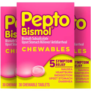 Pepto Bismol Chewable Tablets for Nausea, Heartburn, Indigestion, Upset Pepto BismolAu supplements