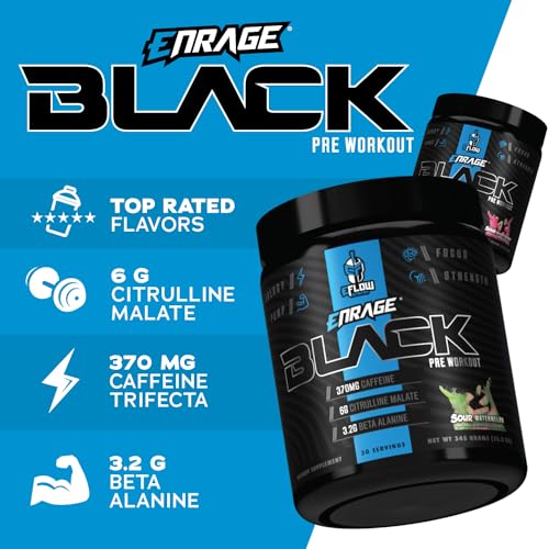 eFlow Nutrition ENRAGE Black Preworkout Sample Packs - Travel Packs - High Stim Energy eFlow NutritionAu supplements