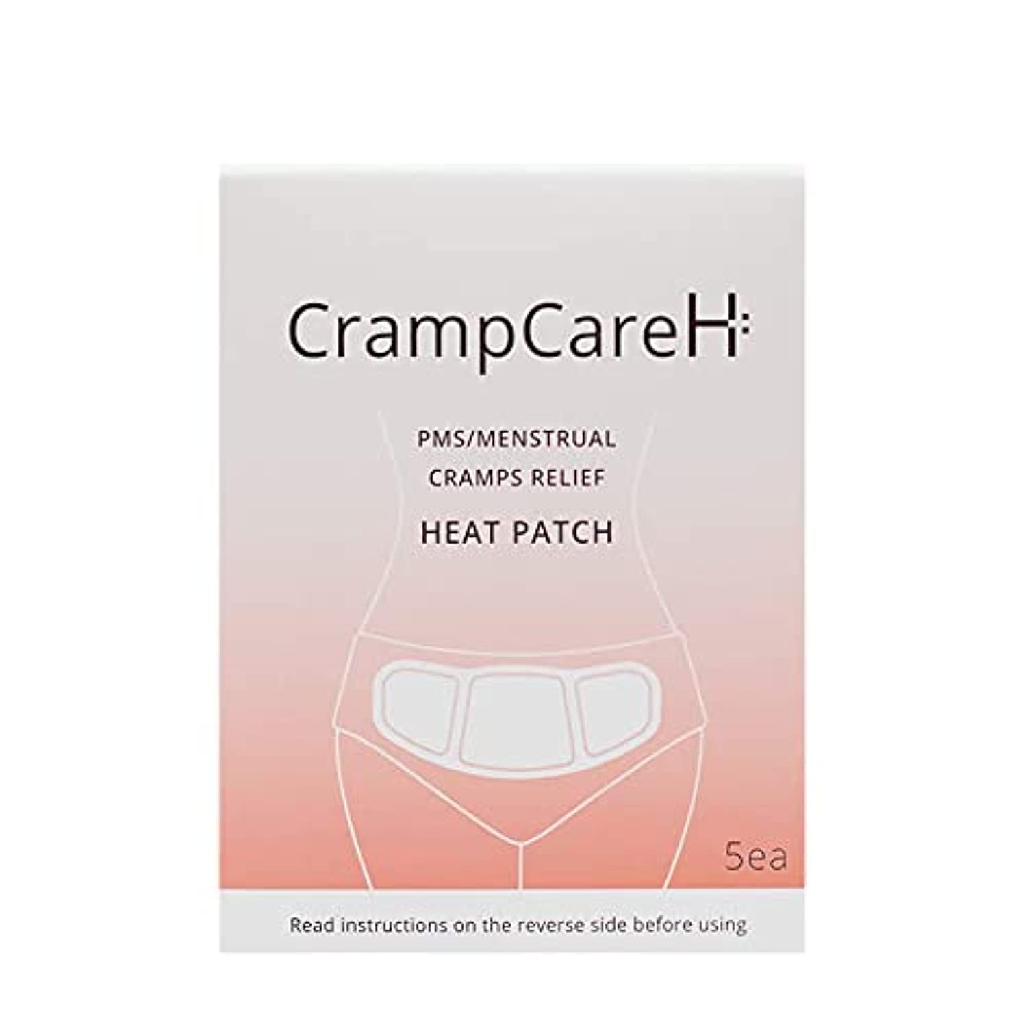(5 Patches) CrampCareH PMS/Menstrual Cramps Relief Heat Patch with Wide Wings, FDA Registered CrampCareHAu supplements