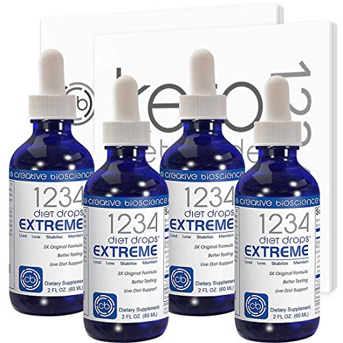 Creative Bioscience 1234 Diet Drops Extreme, 2 Fl Oz (4 Pack) Creative BioscienceUS supplements
