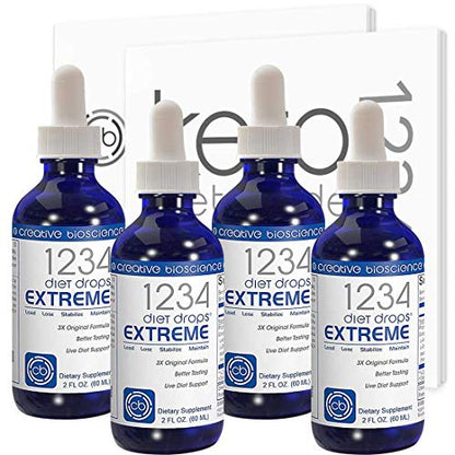 Creative Bioscience 1234 Diet Drops Extreme, 2 Fl Oz (4 Pack) Creative BioscienceUS supplements