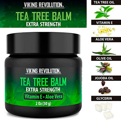 Viking Revolution Tea Tree Oil Cream - Super Balm Athletes Foot Cream - for Eczema Viking RevolutionUS supplements