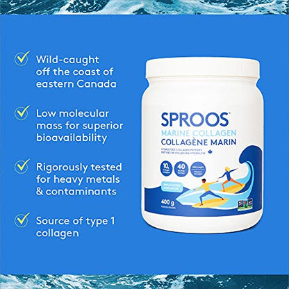 SPROOS - Marine Collagen - Beverage Powder - Hydrolised Collagen Peptides SPROOSUS supplements