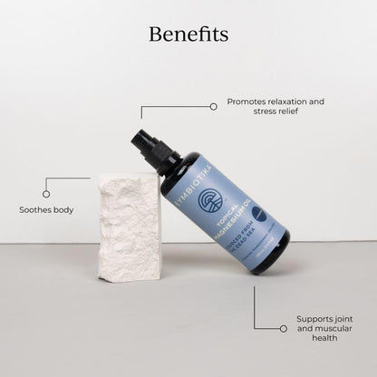 CYMBIOTIKA Topical Magnesium Oil Spray for Body, USA Made, Supplement for Leg Cramps, Muscle, Joint Health & Sleep Support, Includes Magnesium Chloride, Lavender Extract, Aloe Vera - Skin Applicator CYMBIOTIKAUS supplements