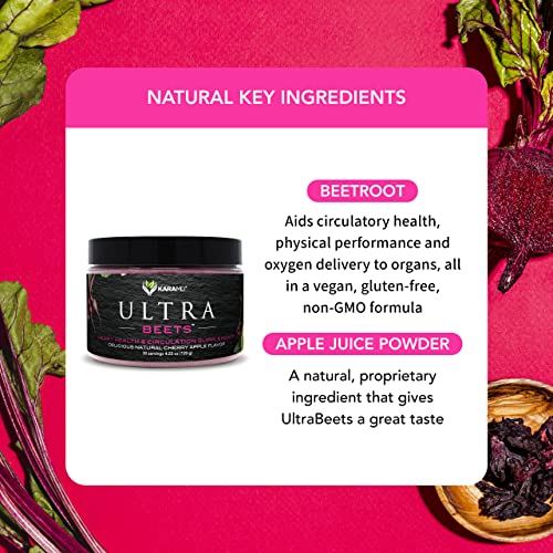 KaraMD UltraBeets - Beetroot Superfood Powder - Heart Health, Circulation & Energy KaraMDAu supplements