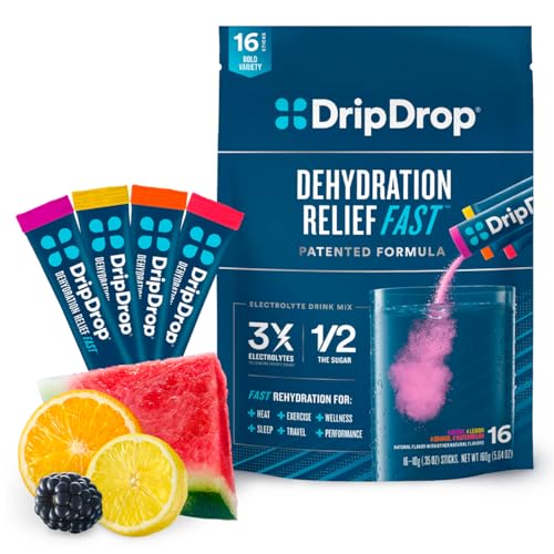 DripDrop Hydration - Electrolyte Powder Packets - Watermelon, Berry, Orange, Lemon DripDropUS supplements
