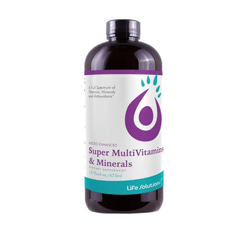 Liquid Super Multivitamin and Minerals - Premium Liquid Vitamins for Enhanced Absorption - Daily Liquid Multivitamin Supplement Life SolutionsAu supplements