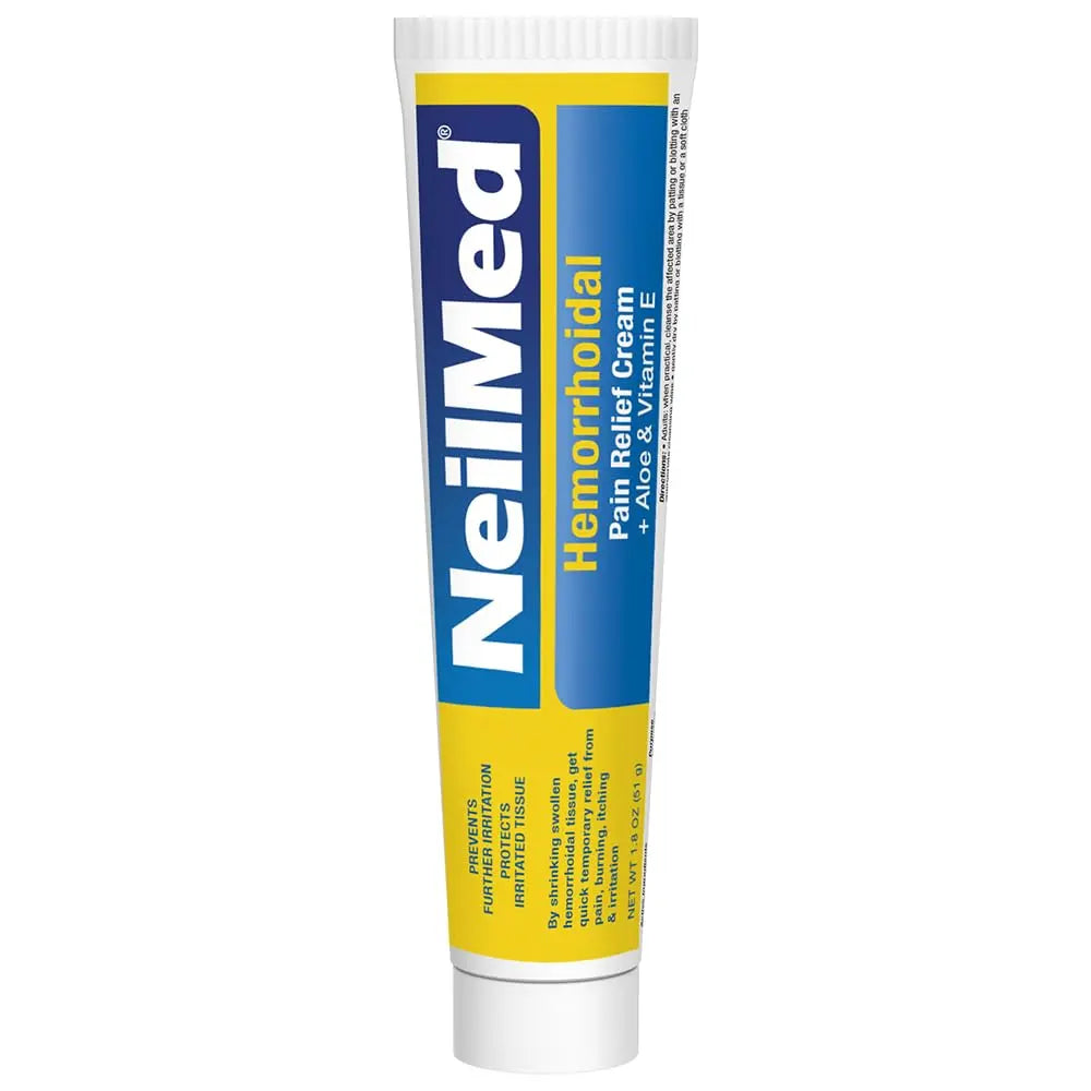 NeilMed Hemorrhoidal Pain Relief Cream with Aloe & Vitamin E, Hemorrhoid Treatment, Pain Relief, Relieves Burning, Itching and Discomfort, 1.8 oz. NeilMedAu supplements