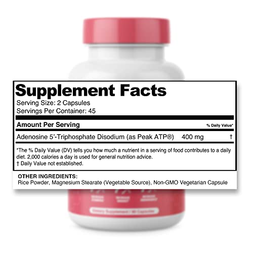 Pure ATP Capsules, Adenosine Triphosphate - Increase Energy, Endurance, Strength BulkStimulants.comAu supplements