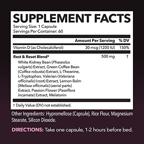 HAVASU NUTRITION Night Time Fat Burner Weight Loss Pills for Women | Appetite Suppressant for Weight Loss (+ Vitamin D, 60 Count) HAVASU NUTRITIONAu supplements