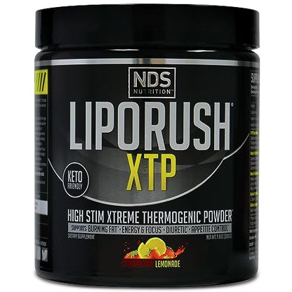 LIPORUSH NDS Nutrition XTP Thermogenic Fat Burner with L-Carnitine - Energy, Focus LIPORUSHUS supplements