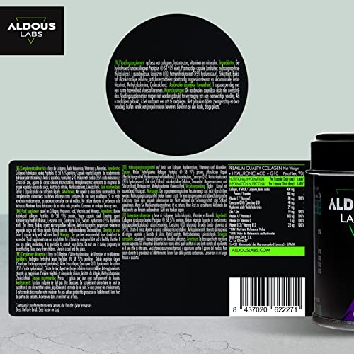 120 Capsules - Collagen with Hyaluronic Acid + Coenzyme Q10 + Vitamin C, A, D and B12 + Zinc Aldous LabsAu supplements