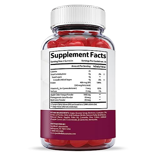 Justified Laboratories ProFast Keto ACV Gummies 1000MG Pro Fast Vegan Non GMO Justified LaboratoriesAu supplements