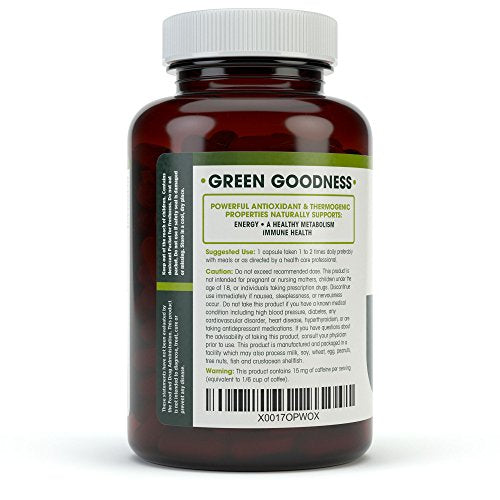 Green Tea Extract 98% Standardized with EGCG | Healthy Weight Support, Metabolism Natures WellnessUS supplements