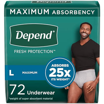Depend Fresh Protection Adult Incontinence Underwear for Men DependAu supplements