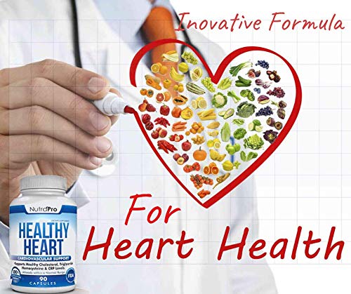 NutraPro Healthy Heart - Heart Health Supplements & Arteries Support .Healthy Cholesterol and Triglyceride. GMP Certified. NutraProAu supplements
