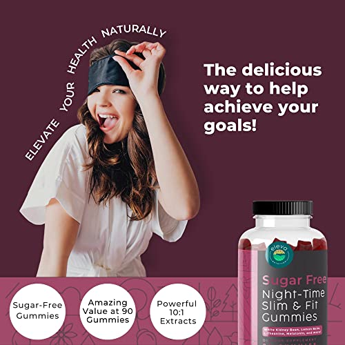 Eleva Nutrition Sugar-Free Night-Time Slimming Gummies - Keto Friendly Hunger Suppressant Eleva NutritionUS supplements