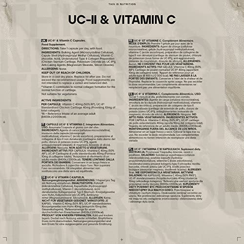 Bulk UC II Collagen Capsules, 40 mg, Pack of 60, Packaging May Vary BulkUS supplements