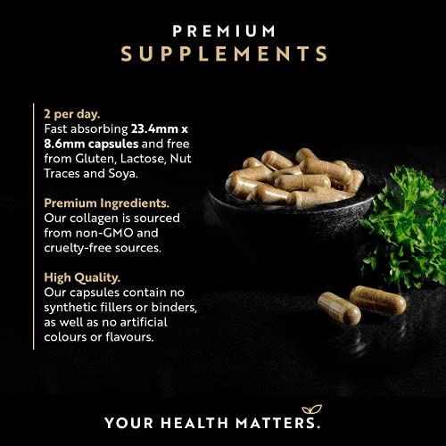 Premium Multi Collagen Protein Capsules with Type I, II, III - Includes Hydrolysed Grass NutravitaAu supplements