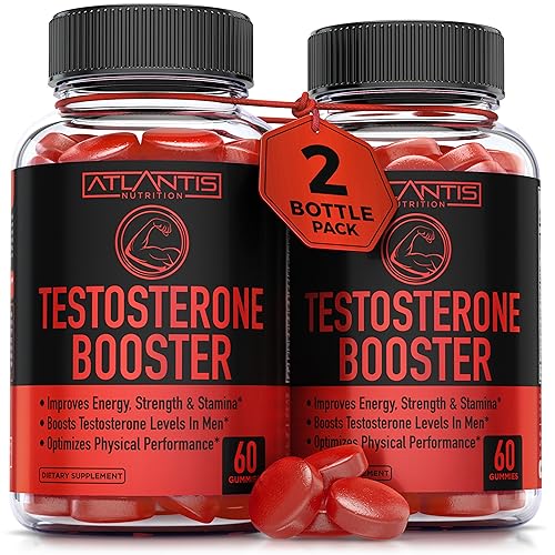 Testosterone Booster For Men Gummies - Enhances Strength & Stamina - Optimizes Physical Atlantis NutritionUS supplements