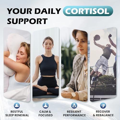 Cortisol Supplements for Women & Men, 18 in 1 Stress & Mood Support Drops with Magnesium 480mg, GABA, Ashwagandha, L-Theanine & Phosphatidylserine, for Relaxation & Sleep, Lemon Raspberry Flavor 60mL RylaxedAu supplements