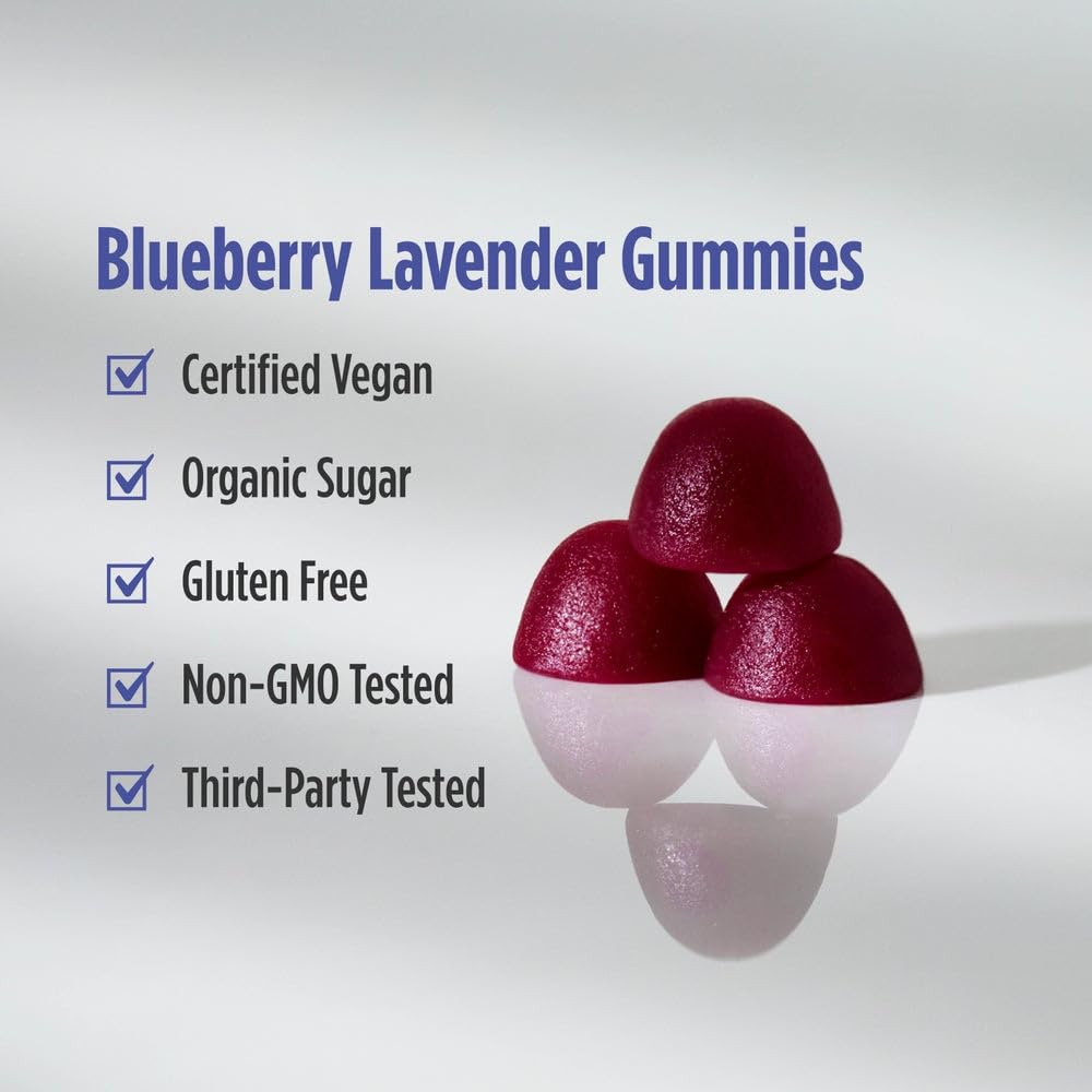 Nordic Naturals Magnesium Gummies for Adults, Blueberry Lavender Flavor - 60 Gummies - Vegan Magnesium Supplement for Mind, Mood, and Cardiovascular Support - Non-GMO - 20 Servings Nordic NaturalsAu supplements