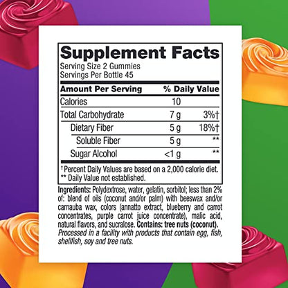Vitafusion Fiber Well Sugar Free Fiber Supplement, Peach, Strawberry And Blackberry VitafusionUS supplements