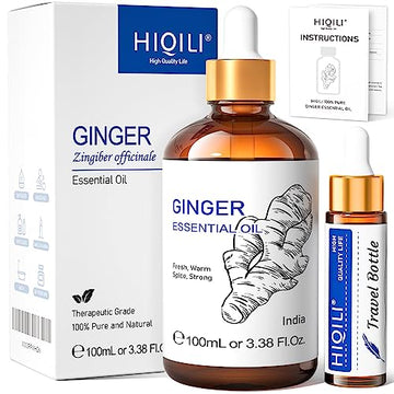 HIQILI Pure Ginger Essential Oil 3.38 Fl Oz, Pure Natural Premium Ginger Oil for Massage HIQILIAu supplements