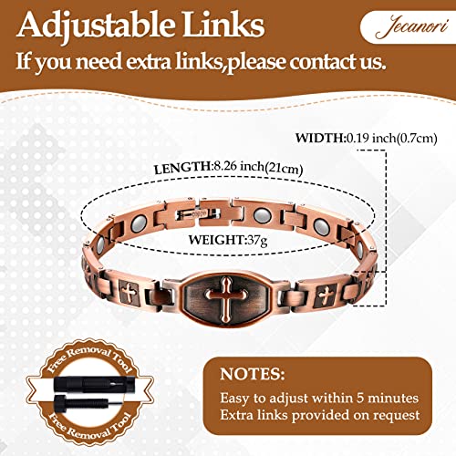 Jecanori Copper Bracelets for Women,Classic Magnetic Copper Bracelet,Valentine's Day JecanoriUS supplements