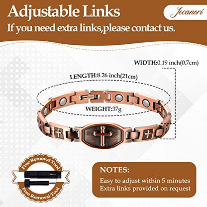 Jecanori Copper Bracelets for Women,Classic Magnetic Copper Bracelet,Valentine's Day JecanoriUS supplements