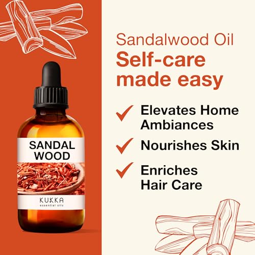 Kukka Sandalwood Essential Oils for Diffuser - 100% Natural Sandalwood Oil - Sandalwood Essential Oil KUKKA essential oilsAu supplements