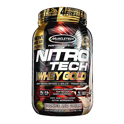 Whey Protein Powder - MuscleTech Nitro-Tech Whey Gold Protein Powder MuscleTechUS supplements