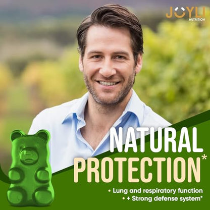 JOYLI Hemp Gummies - Natural Lung Cleanse with Mullein Leaf & Reishi JOYLI NutritionUS supplements