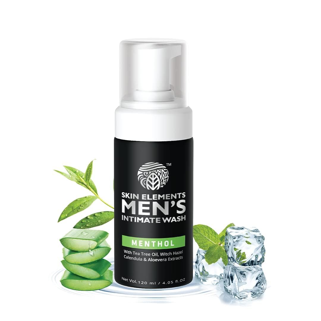 Skin Elements Intimate Wash for Men with Menthol (4.05 fl. oz.) | pH Balanced Foaming Private Skin ElementsAu supplements
