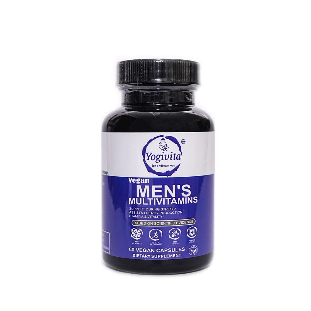 Yogivita Men’s Multivitamin – Complete Wellness, Energy & Immunity Support – Vegan, Gluten-Free, 60 Capsules YogivitaUS supplements