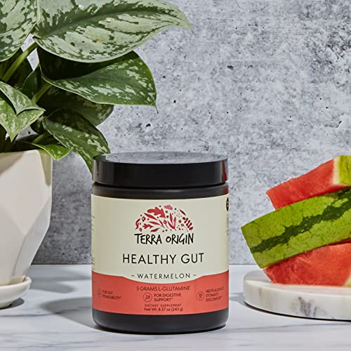 TERRA ORIGIN Healthy Gut Watermelon | 30-Servings with L-Glutamine, Zinc TERRA ORIGINUS supplements