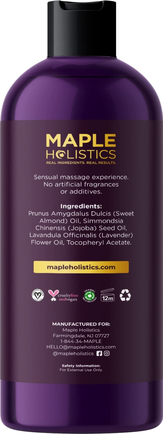 Aromatherapy Sensual Massage Oil for Couples - Relaxing Full Body Massage Oil for Date Maple HolisticsUS supplements