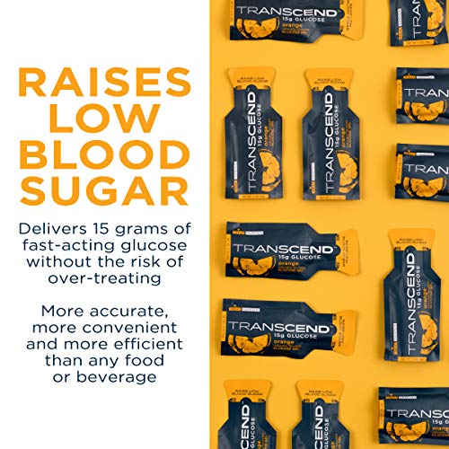 Transcend Glucose Gel Packs - Orange, 60 Pack (1.1oz Each) - FSA/HSA TranscendUS supplements