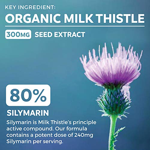 Organic Liver Cleanse Detox & Repair (Vegan, Non-GMO) Milk Thistle Extract (80% Silymarin) PURE COAu supplements