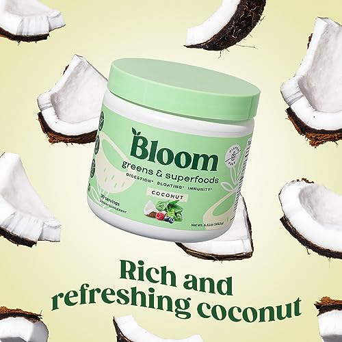 Bloom Nutrition Super Greens Powder Smoothie & Juice Mix (Coconut) Bloom NutritionUS supplements
