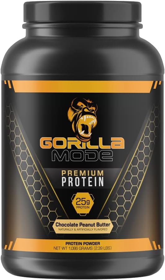 Gorilla Mode Premium Protein - Chocolate Peanut Butter / 24 Grams of Protein/Recover Gorilla MindUS supplements