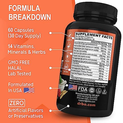 Thyroid Support for Women & Men Supplement - Natural Metabolism, Mood & Energy Enhancer DR. BOUS supplements