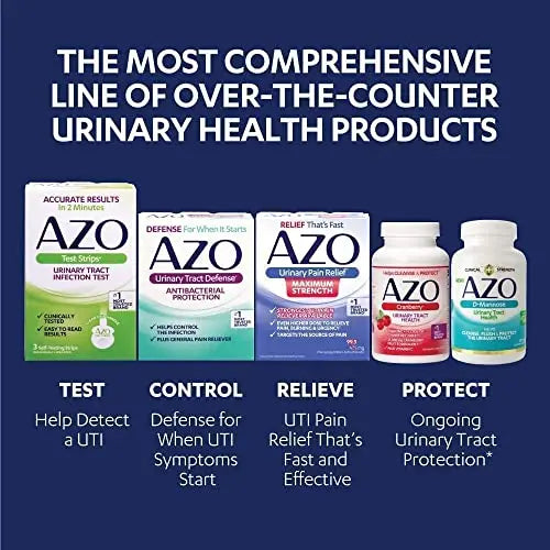 AZO D Mannose Urinary Tract Health, Cleanse, Flush & Protect The Urinary Tract, No.1 Pharmacist Recommended Brand, Clinical Strength, Non-GMO, 120 Count (Pack of 2) AZOAu supplements