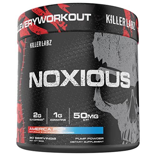 Noxious Extreme Nitric Oxide Booster Pump Pre-Workout Powder | Endurance and Muscle KILLER LABZAu supplements