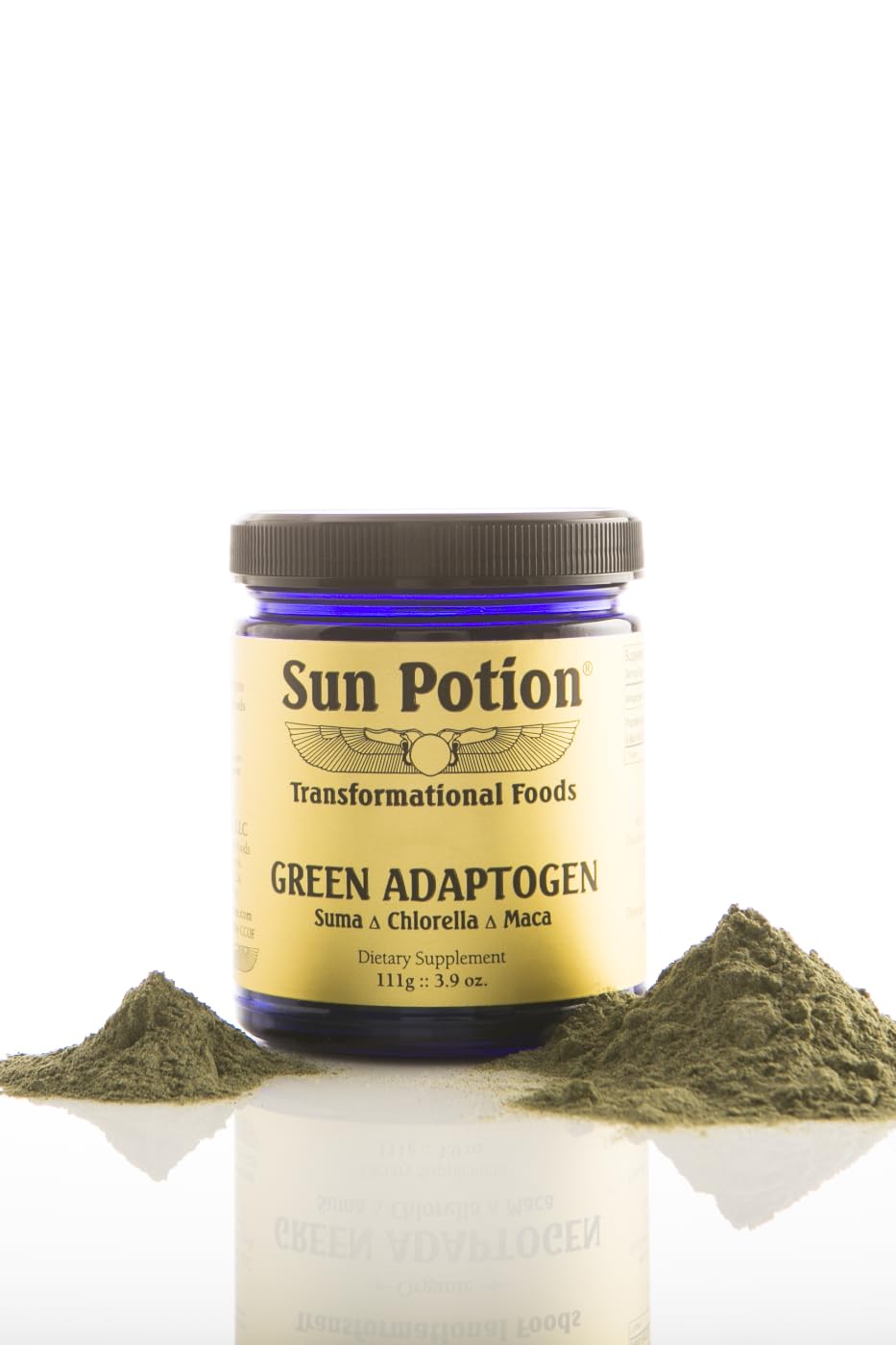Green Adaptogen Superfood Powder | Organic Maca, Suma Root & Chlorella Blend | Plant Based Adaptogenic Herbal Supplement | Nutrient Rich Greens Powder for Smoothies & Daily Wellness | Non-GMO | 111g Sun PotionAu supplements
